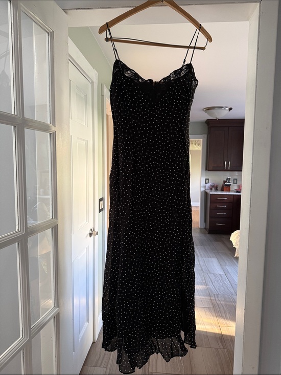 Reformation Dresses & Skirts - Reformation Black Polka Dot Slip Dress